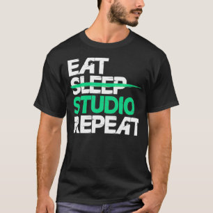 Camiseta Arquitectura Eat Sleep Studio Repetir la gracia de