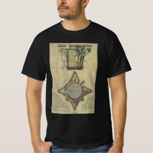 Camiseta Arquitectura Vintage, Corona de Capital Decorativa