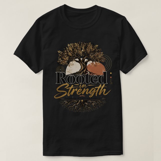 Camiseta Arraigada en la Fuerza (Diseño del anverso)