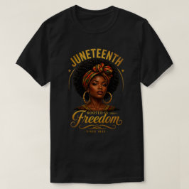 Camiseta Arraigada en la Libertad Juneteenth 1865 Arte Dora