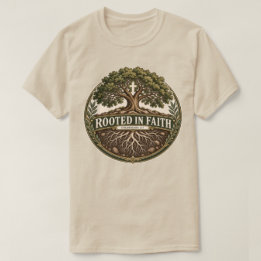Camiseta Arraigado en la Fe Árbol Colosenses 2:7