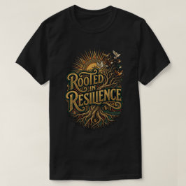 Camiseta Arraigado en la resiliencia feliz día de juneteent