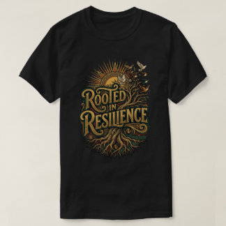 Camiseta Arraigado en la resiliencia feliz día de juneteent