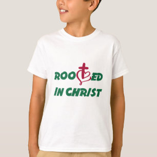 Camiseta Arraigados en Cristo. Celebraciones cristianas de