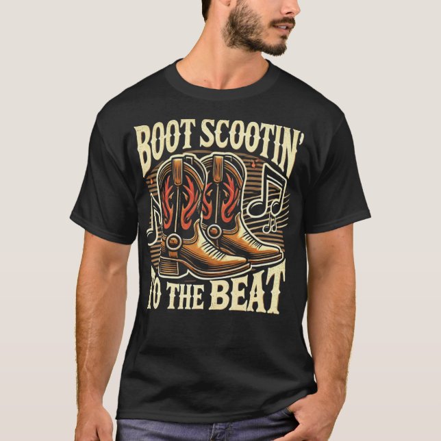 Camiseta Arrancar Scootin al ritmo - Regalos de música coun (Anverso)