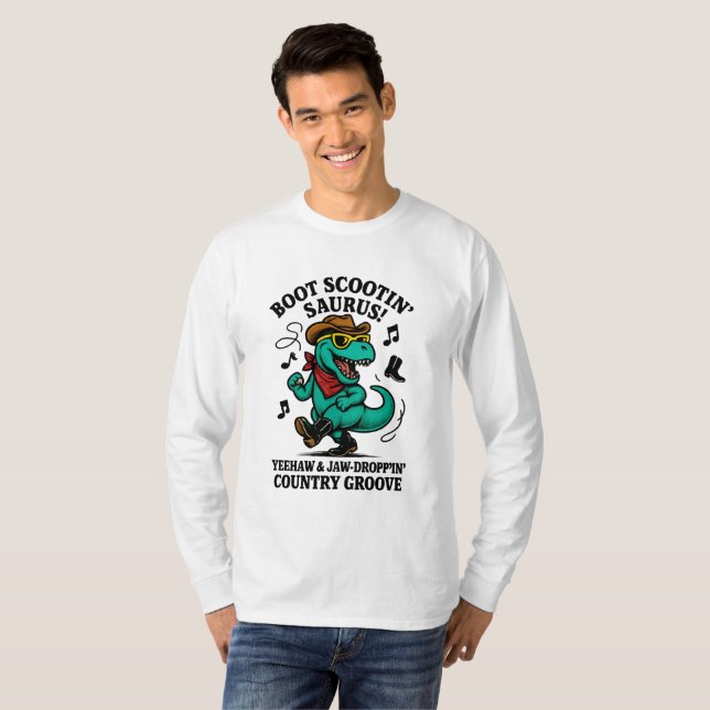 Camiseta ¡Arranque el Saurus de Scootin! (Anverso completo)