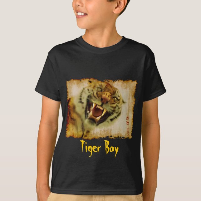 Camiseta Arrasando ropa de arte de tigre asiático amante de (Anverso)