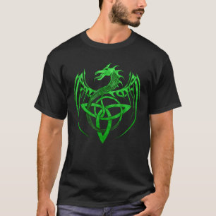 Camiseta Arrastra Celta Tribal Irlandesa Verde Celta Knot F