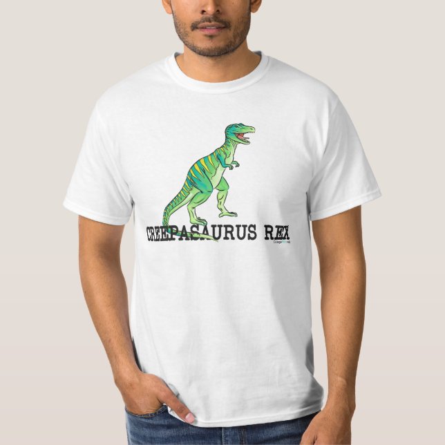 Camiseta Arrastramiento blanco un Saurus Rex (Anverso)