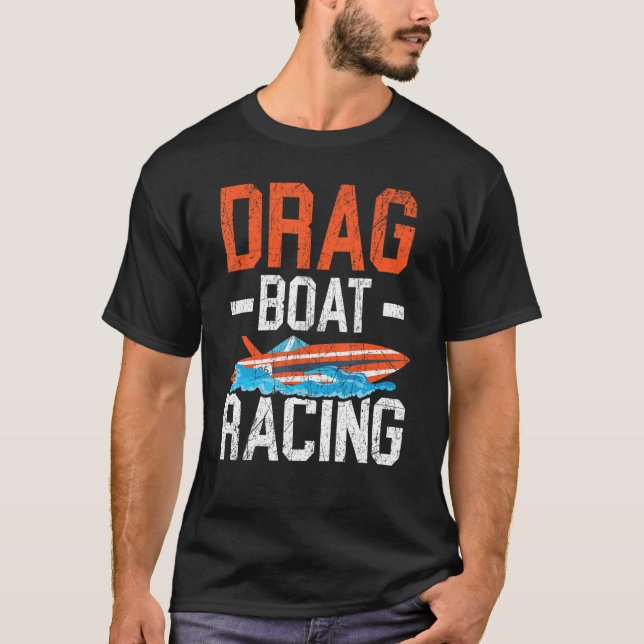 Camiseta Arrastrar Carreras Bote Race Boat Riding 1 (Anverso)