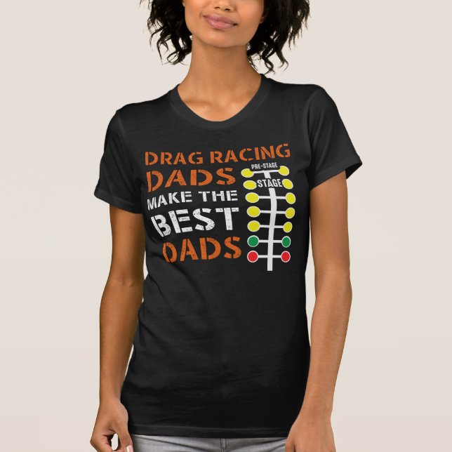 Camiseta Arrastrar Carreras papá Dragster mecánico Papi Rac (Anverso)