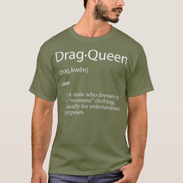 Camiseta Arrastrar Chiste de definición de Reina - Regalo d (Anverso)
