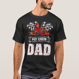 Camiseta Arrastrar el coche de los hombres Racer Pit Crew D