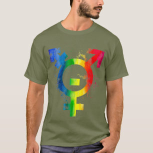 Camiseta Arrastrar el Rótulo de género LGBT del orgullo gay