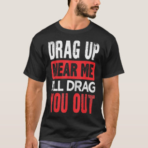 Camiseta Arrastrar hacia arriba hacia el cuello del volante