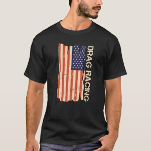 Camiseta Arrastrar la Carreras de arrastre de la bandera es