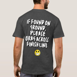 Camiseta Arrastrarme por la línea de acabado de la maratón,