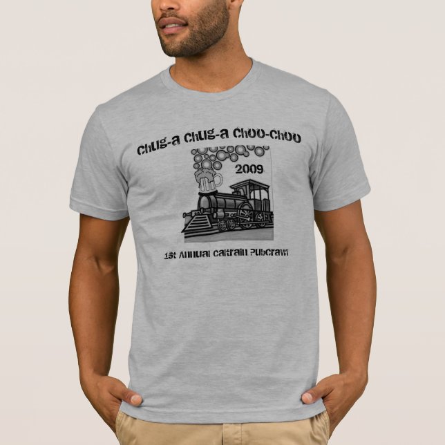Camiseta Arrastre de Pub de Choo-Choo del chug-uno del (Anverso)