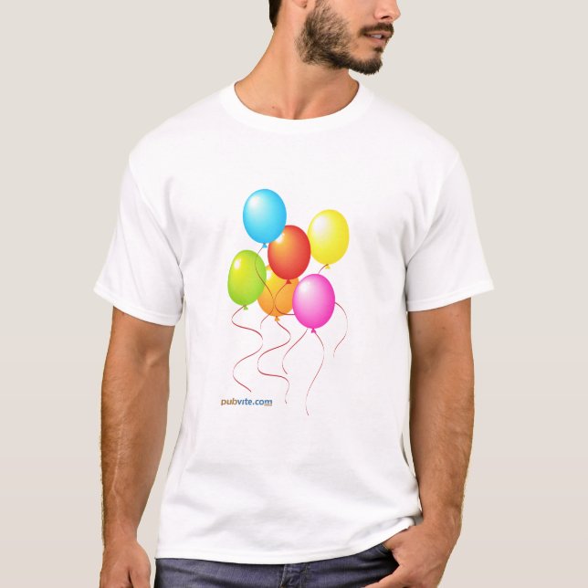 Camiseta Arrastre de Pub del cumpleaños - Pubvite.com (Anverso)