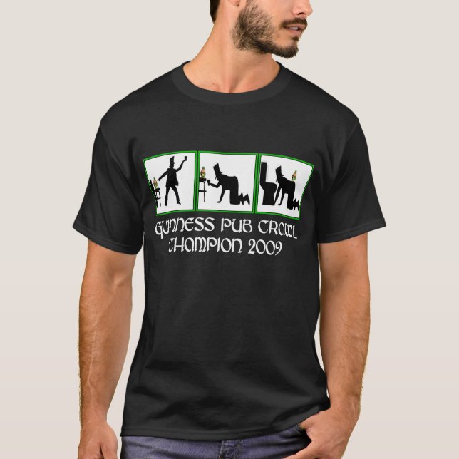 Camiseta Arrastre de pub irlandés divertido (Anverso)