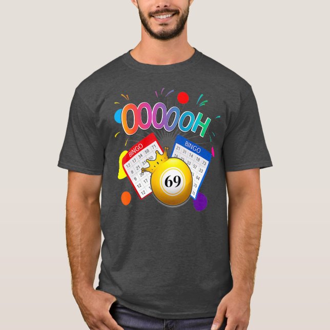 Camiseta Arrastre Queen Bingo Funny Oooh 69 Bingo Fan LGBT (Anverso)