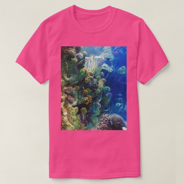 Camiseta Arrecife de acuario (Diseño del anverso)