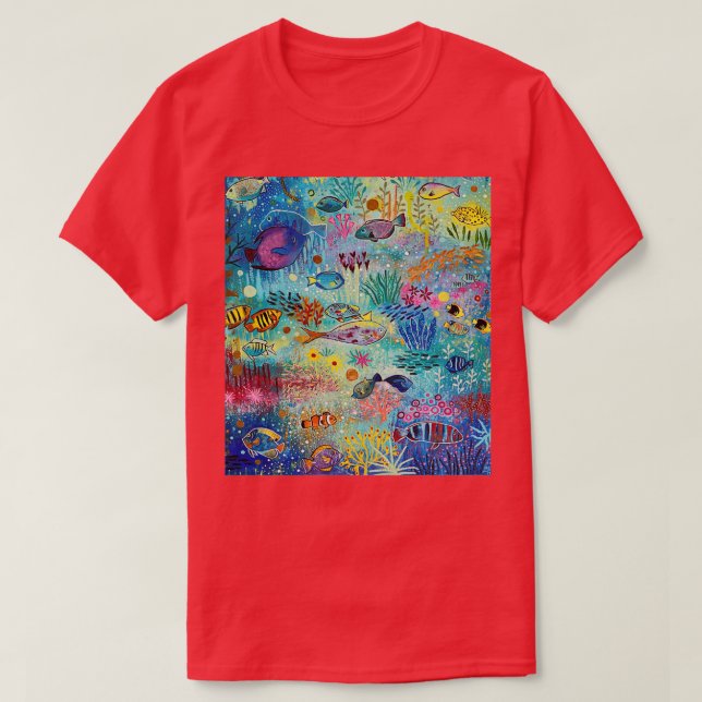 Camiseta Arrecife de coral 1 (Diseño del anverso)