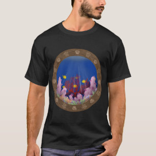 Camiseta Arrecife de Coral: Abanico de Mar y Tang Amarillo