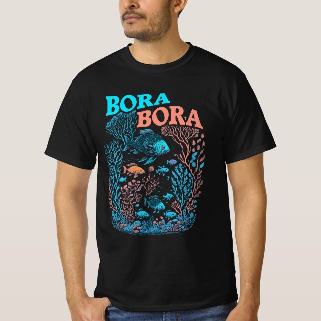 Camiseta Arrecife de coral de Bora Bora (Anverso)