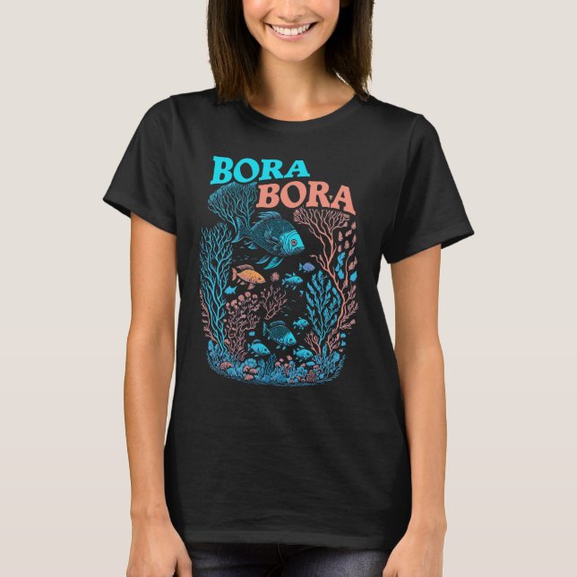 Camiseta Arrecife de coral de Bora Bora (Anverso)