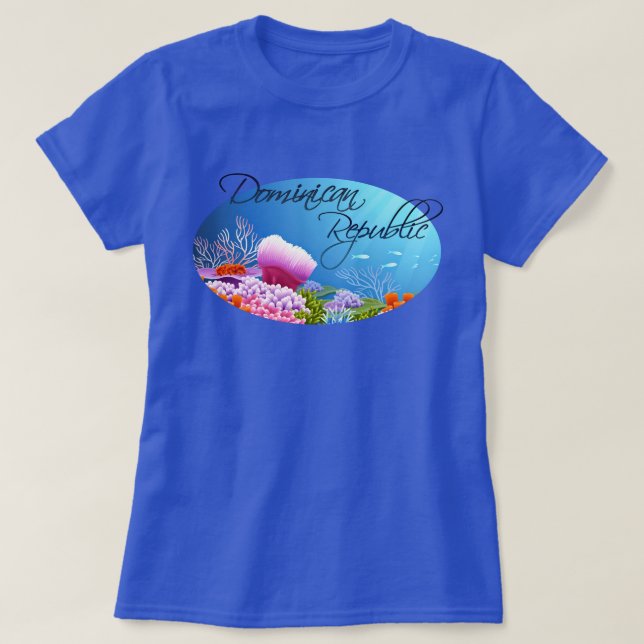 Camiseta Arrecife de República Dominicana (Diseño del anverso)