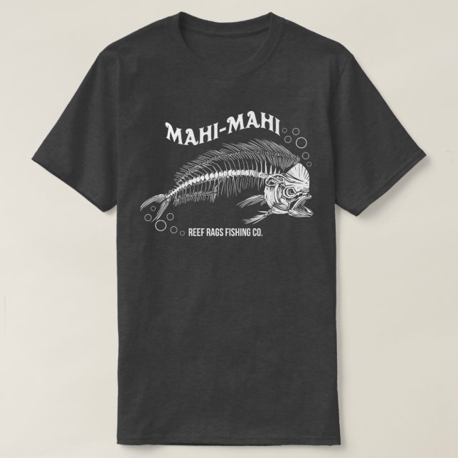 Camiseta Arrecife Rags Mahi Mahi Fish Bones  (Diseño del anverso)