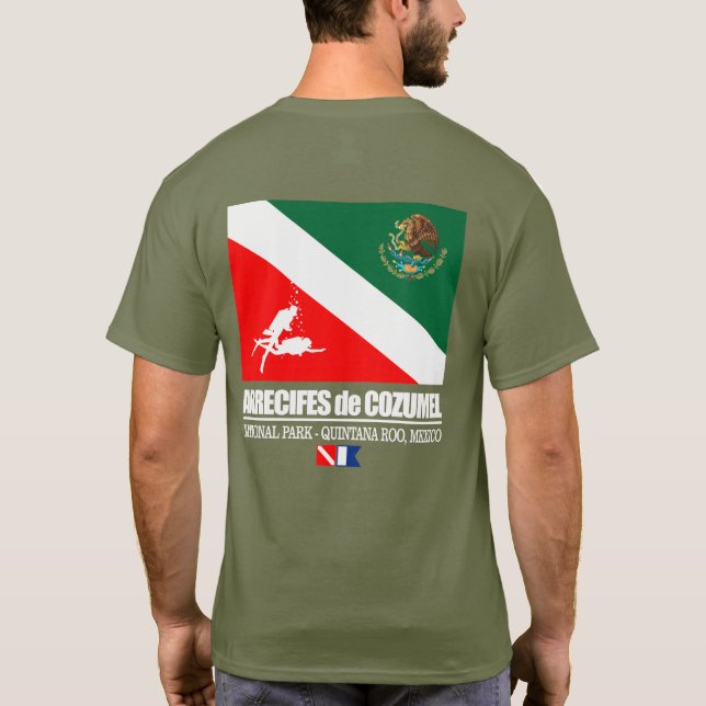 Camiseta Arrecifes de Cozumel (sq. (Reverso)