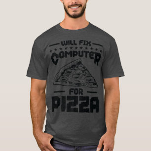 Camiseta Arreglará computadora para el programa de soporte 
