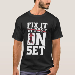 Camiseta Arreglarlo En Set Cinema Video Editor Movie Direct