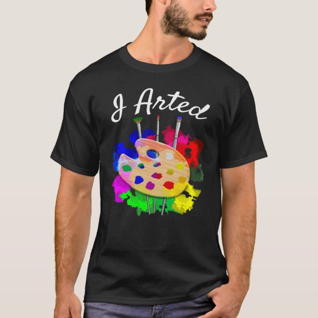 Camiseta Arreglé Cepillos De Artistas Graciosos (Anverso)