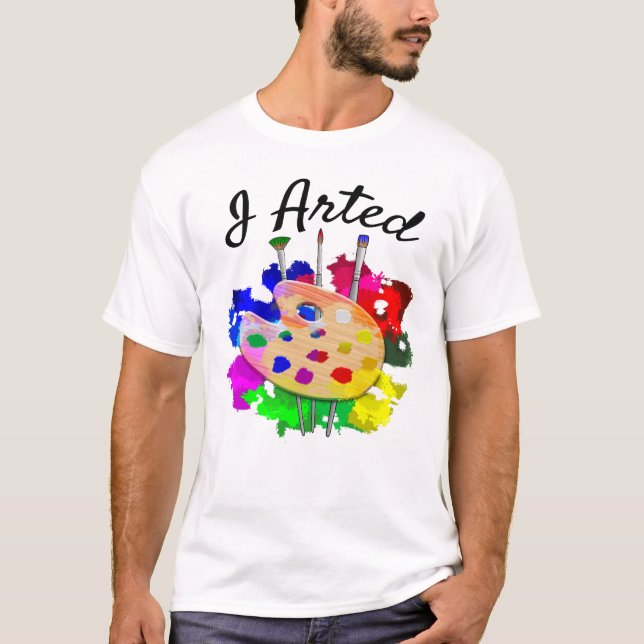 Camiseta Arreglé Cepillos De Artistas Graciosos (Anverso)