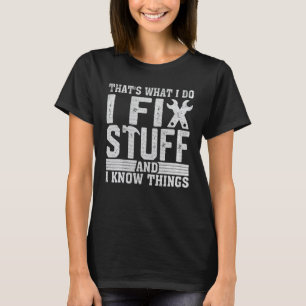 Camiseta Arreglo Cosas Mecánico Divertido Ingeniero Conserj