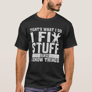 Camiseta Arreglo Cosas Mecánico Divertido Ingeniero Manitas