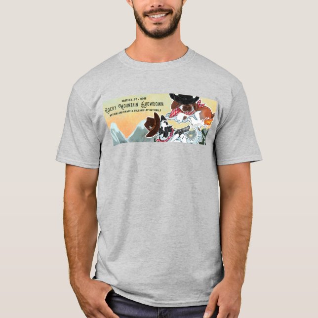 Camiseta Arreglo de cuentas de la montaña rocosa - bandera (Anverso)
