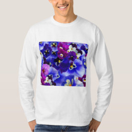 Camiseta Arreglo de las flores azules