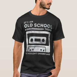 Camiseta Arreglo de rollo de lápiz de cinta de cassette de