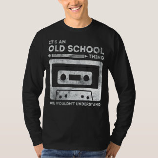 Camiseta Arreglo de rollo de lápiz de cinta de cassette de