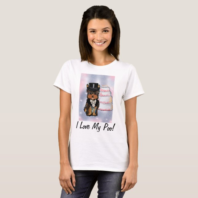 Camiseta Arreglo de Yorkie poo (Anverso completo)
