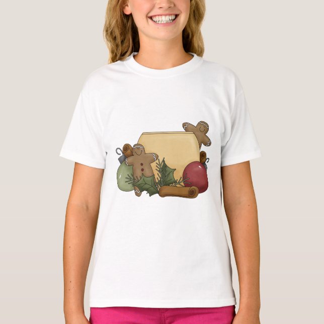 Camiseta Arreglos de navidades ・ Pan de jengibre y canela (Anverso)