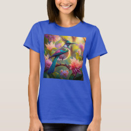 Camiseta Arrendajo de Cabeza Verde Ave de Fantasía