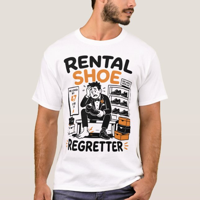 Camiseta Arrepentido de zapatos de alquiler (Anverso)