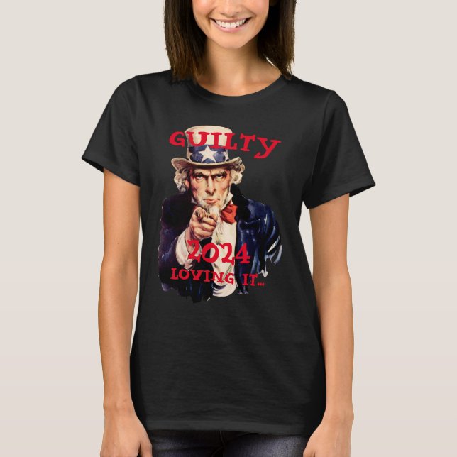 Camiseta Arrestan a Trump, condenado al Tío Sam en 2024 (Anverso)