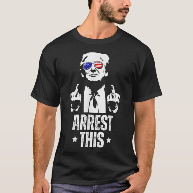 Camiseta Arrestar a Trump (Anverso)
