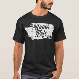 Camiseta Arriba a la izquierda - pacífico regalo de pnw no